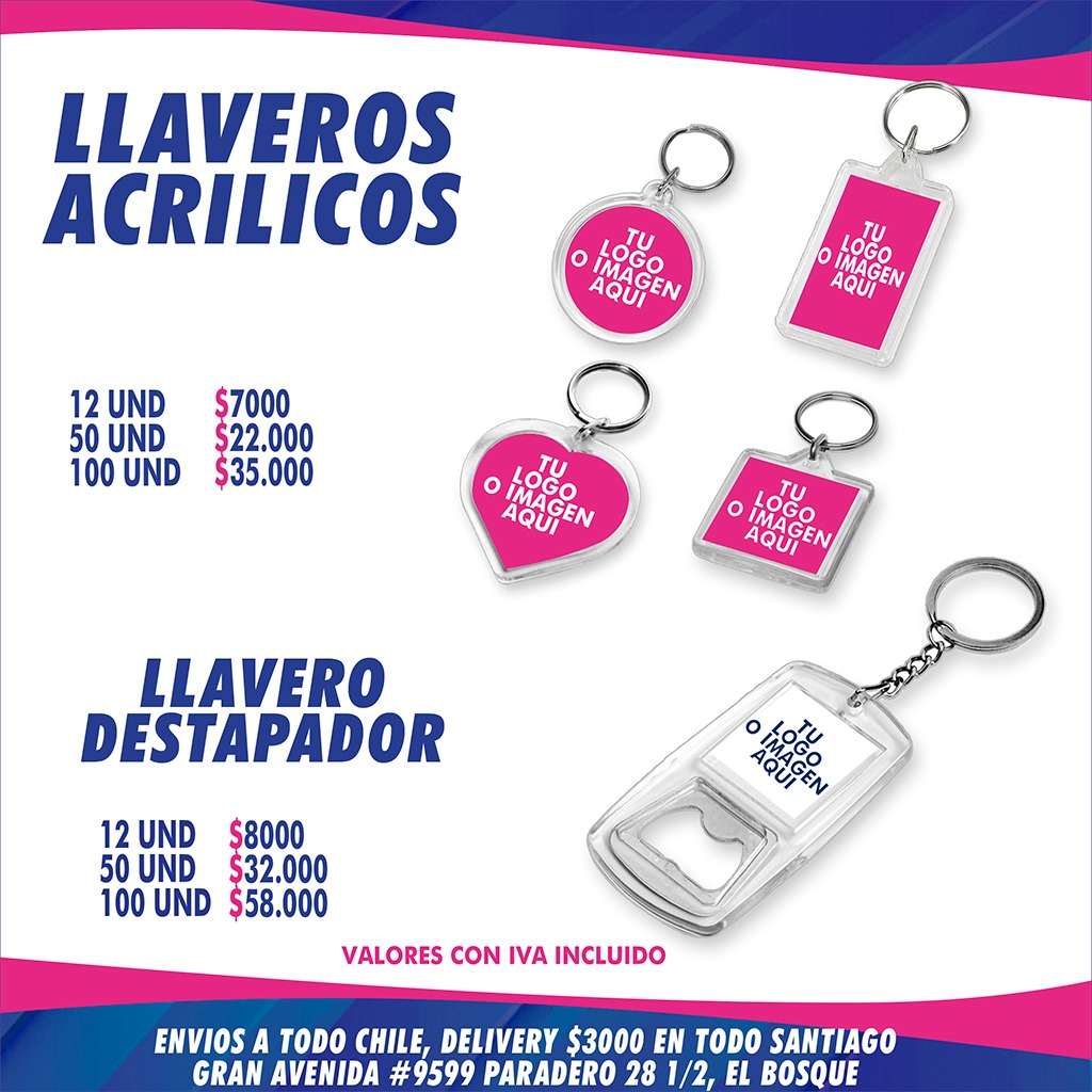 Llaveros Acrílicos
