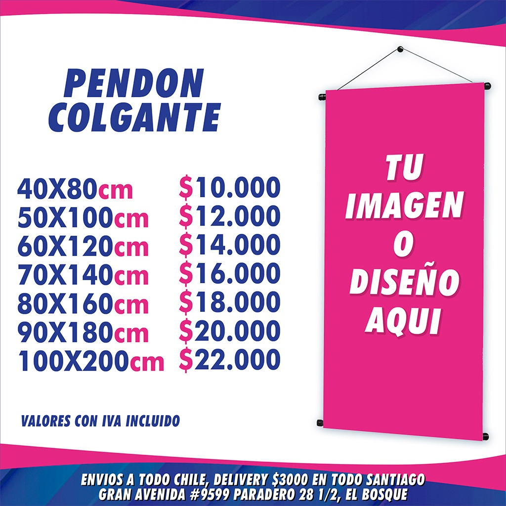 Pendones Colgantes